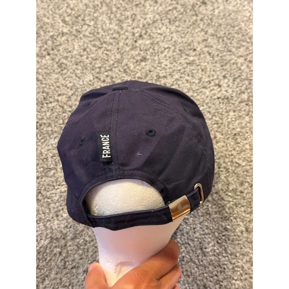 France Olympic Team Hat Men OSFA Navy Blue Baseball Cap Adjustable Buckle Strap*